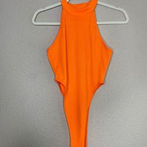 Orange bodysuit